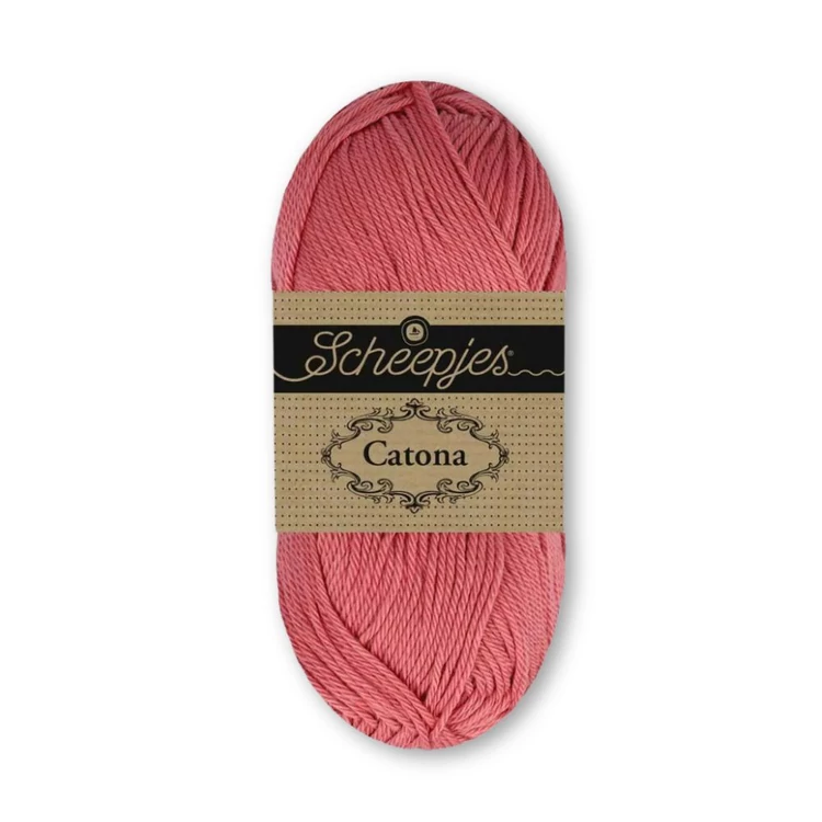 Scheepjes Catona 082 Bubblegum cotton yarn - sötétrózsaszín pamut fonal