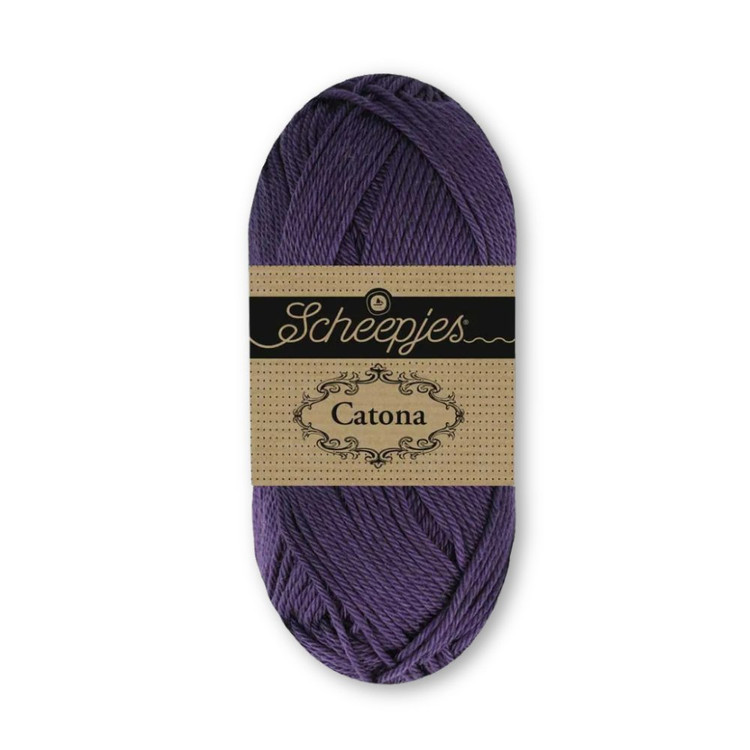 Scheepjes Catona 085 Fig - sötétlila pamut fonal Scheepjes Catona 085 Fig - sötétlila pamut fonal