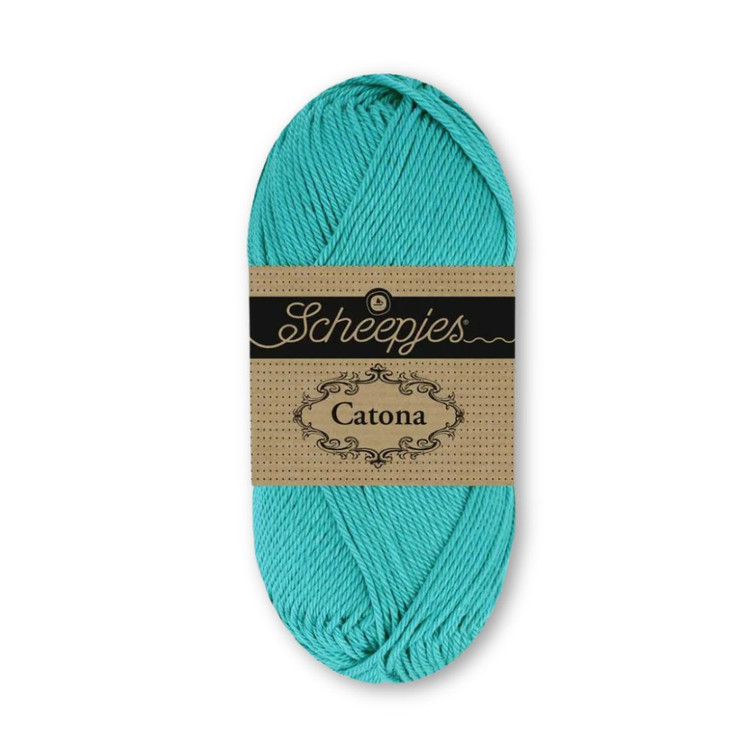 Scheepjes Catona 090 Teal - türkizkék pamut fonal Scheepjes Catona 090 Teal - türkizkék pamut fonal
