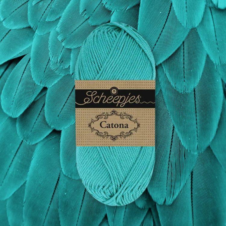 Scheepjes Catona 090 Teal - türkizkék pamut fonal Scheepjes Catona 090 Teal - türkizkék pamut fonal