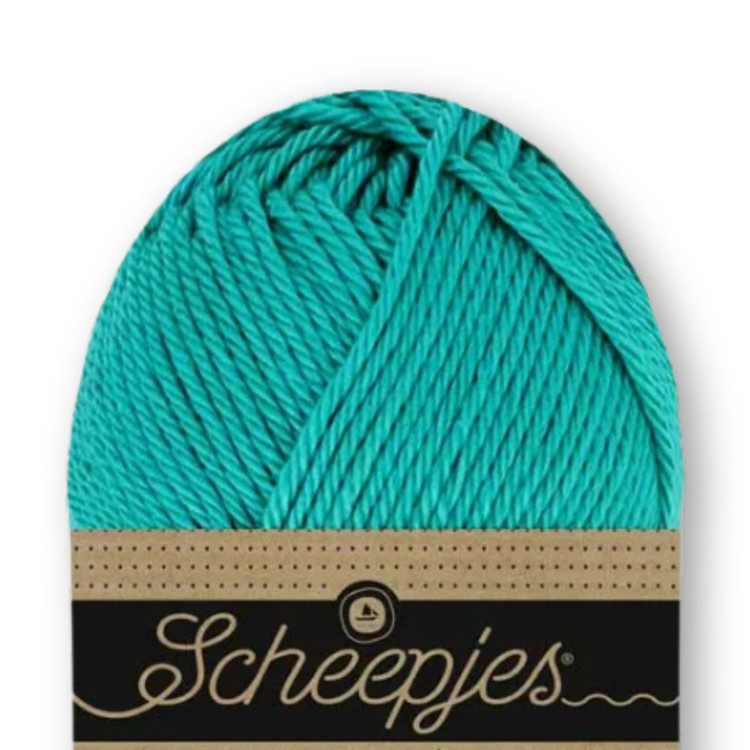 Scheepjes Catona 091 Bright Teal - élénk türkizkék pamut fonal Scheepjes Catona 091 Bright Teal - élénk türkizkék pamut fonal