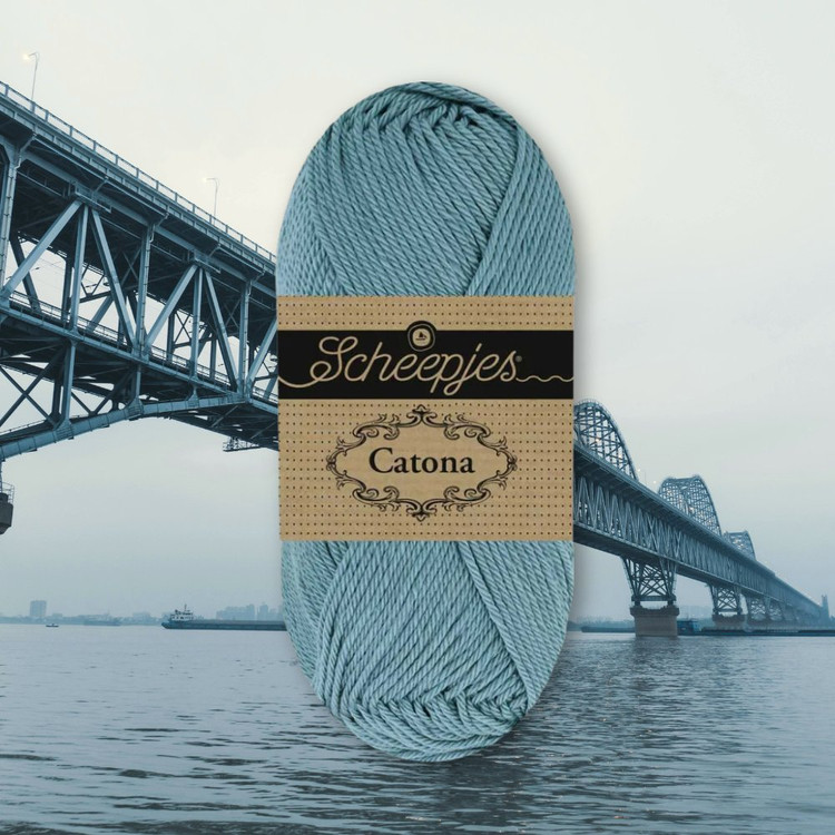 Scheepjes Catona 092 Steel Blue - acélkék pamut fonal Scheepjes Catona 092 Steel Blue - acélkék pamut fonal