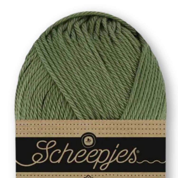 Scheepjes Catona 097 Cactus cotton yarn - meleg zöld pamut fonal