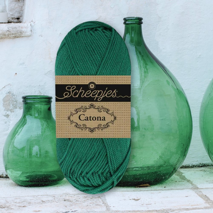 Scheepjes Catona 098 Bottle Green - sötétzöld pamut fonal Scheepjes Catona 098 Bottle Green - sötétzöld pamut fonal