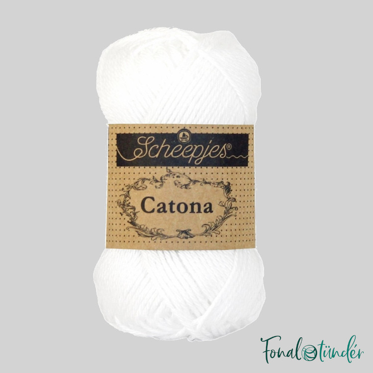 Scheepjes Catona 106 Snow White - hófehér pamut fonal Scheepjes Catona 106 Snow White - hófehér pamut fonal