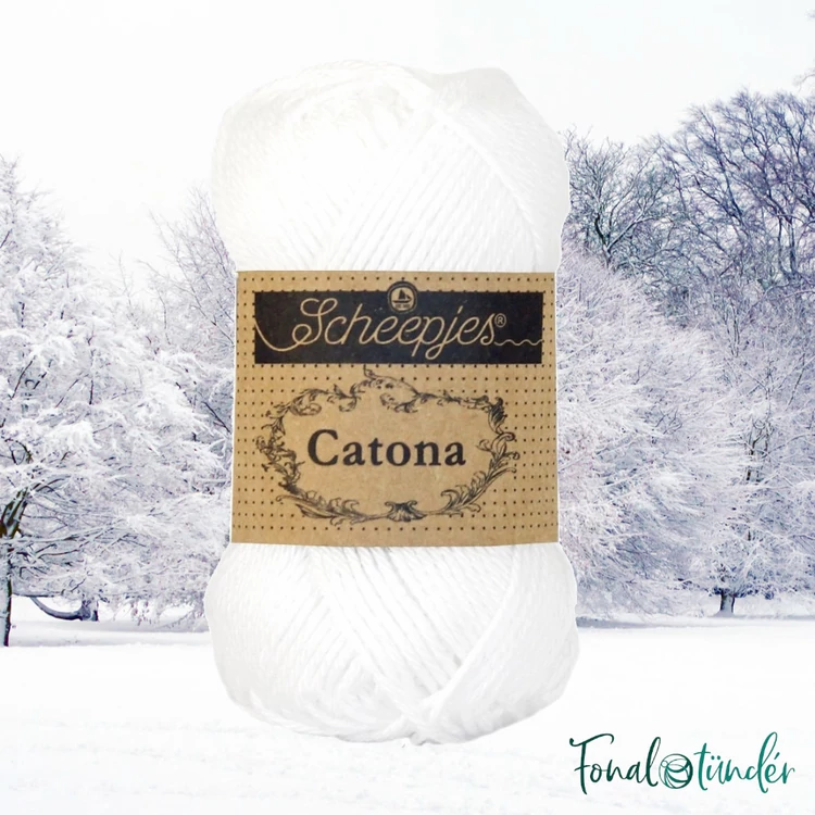 Scheepjes Catona Snow White 106 - pamut fonal  - cotton yarn