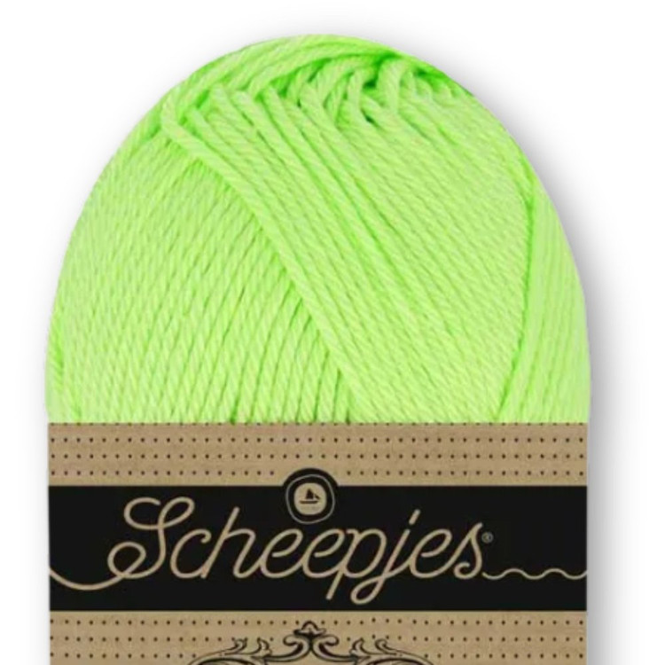 Scheepjes Catona 107 Fresh Lime - élénk zöld pamut fonal Scheepjes Catona 107 Fresh Lime - élénk zöld pamut fonal
