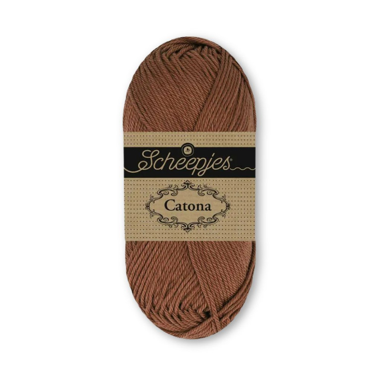 Scheepjes Catona 109 Cocoa Pod - kakaóbarna pamut fonal Scheepjes Catona 109 Cocoa Pod - kakaóbarna pamut fonal