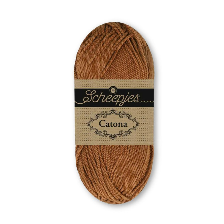 Scheepjes Catona 112 Fudge - karamell barna pamut fonal