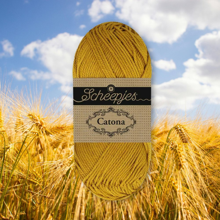 Scheepjes Catona 118 Golden Wheat - arany barna pamut fonal Scheepjes Catona 118 Golden Wheat - arany barna pamut fonal