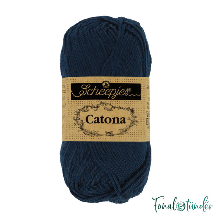Scheepjes Catona 124 Ultramarine - mélykék pamut fonal Scheepjes Catona 124 Ultramarine - mélykék pamut fonal