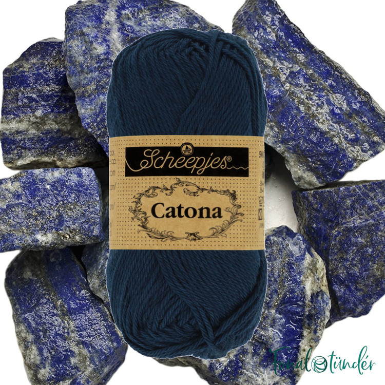 Scheepjes Catona 124 Ultramarine - mélykék pamut fonal Scheepjes Catona 124 Ultramarine - mélykék pamut fonal
