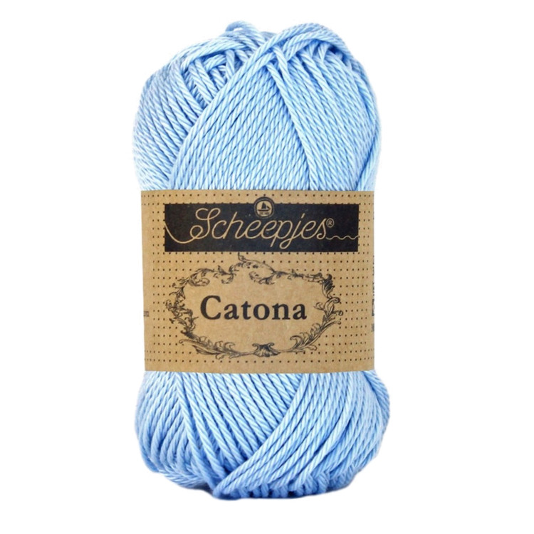 Scheepjes Catona 173 Bluebell - világoskék pamut fonal Scheepjes Catona 173 Bluebell - világoskék pamut fonal