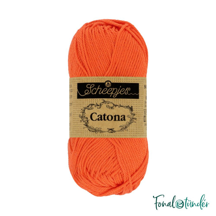 Scheepjes Catona 189 Royal Orange - narancssárga pamut fonal Scheepjes Catona 189 Royal Orange - narancssárga pamut fonal