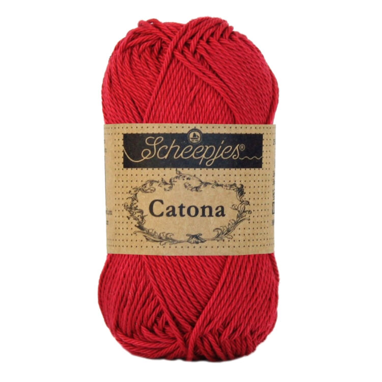 Scheepjes Catona 192 Scarlet - skarlát piros -pamut fonal  - cotton yarn