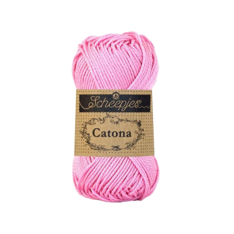 Scheepjes Catona 222 Tulip - tulipán pink pamut fonal