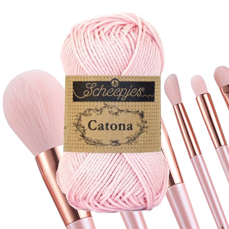 Scheepjes Catona 238 Powder Pink - púderrózsaszín pamut fonal Scheepjes Catona 238 Powder Pink - púderrózsaszín pamut fonal