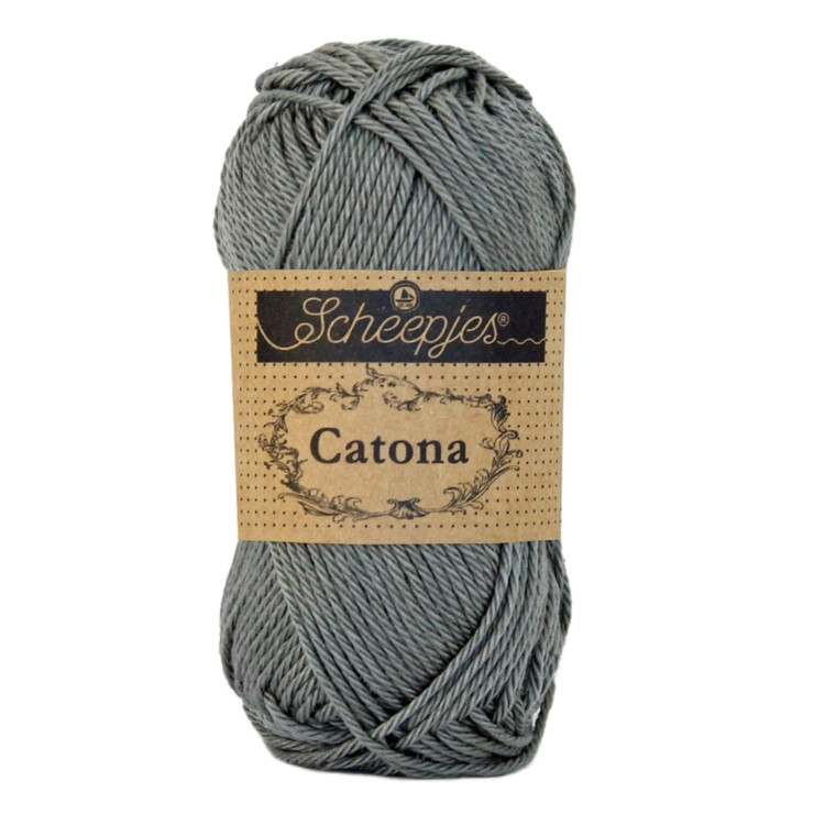 Scheepjes Catona 242 Metal Gray - fémszürke pamut fonal Scheepjes Catona 242 Metal Gray - fémszürke pamut fonal