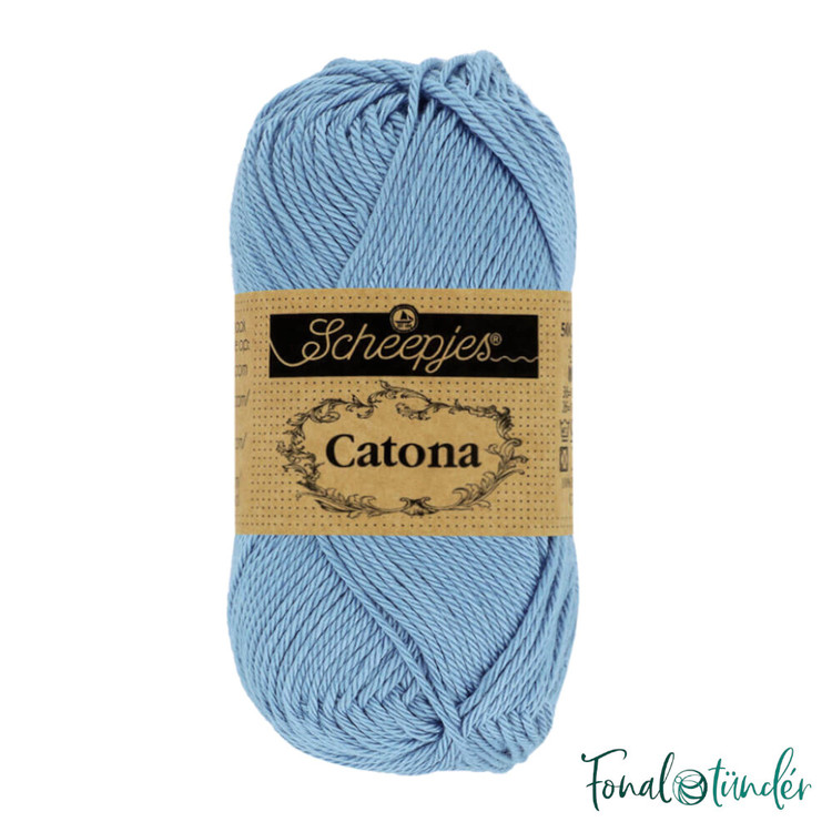 Scheepjes Catona 247 Bluebird - kék pamut fonal