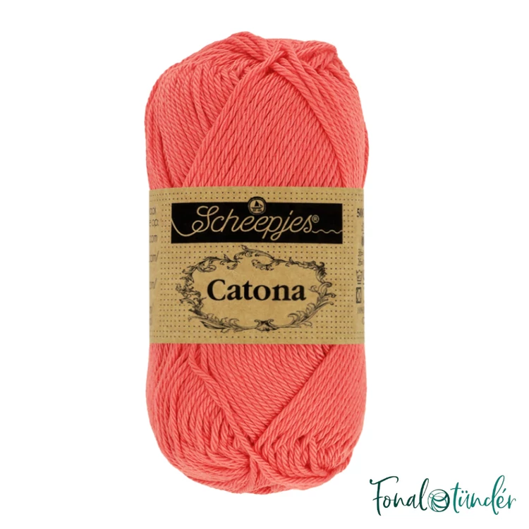 Scheepjes Catona 252 Watermelon - dinnyepiros -pamut fonal  - cotton yarn