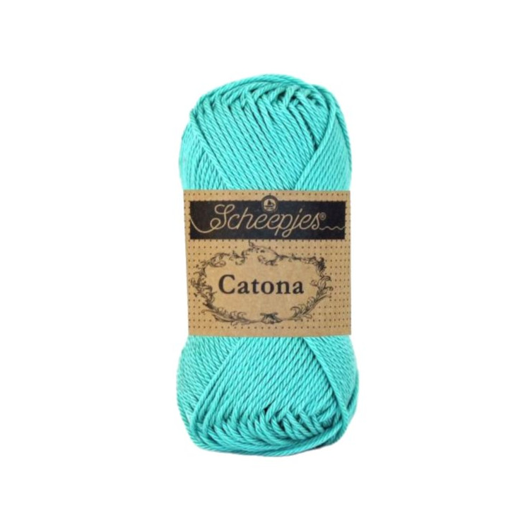 Scheepjes Catona 253 Tropic - kék pamut fonal Scheepjes Catona 253 Tropic - kék pamut fonal