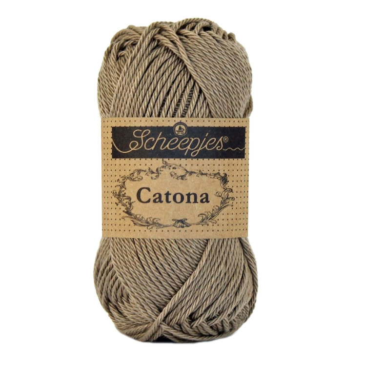 Scheepjes Catona 254 Moon Rock - barnás szürke pamut fonal Scheepjes Catona 254 Moon Rock - barnás szürke pamut fonal