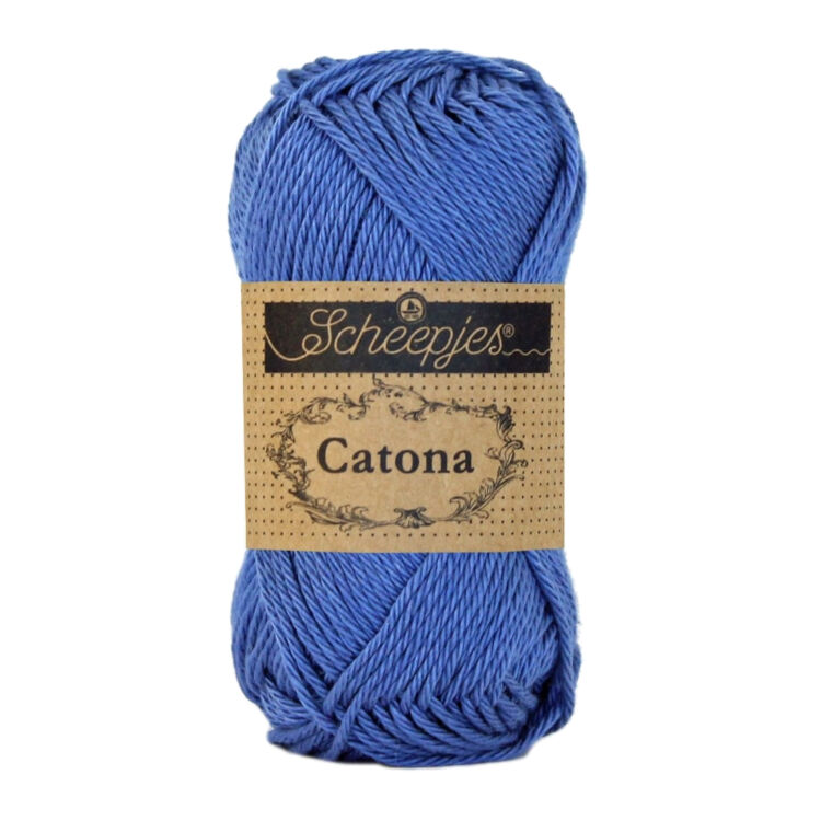 Scheepjes Catona 261 Capri Blue - kék - pamut fonal  - cotton yarn