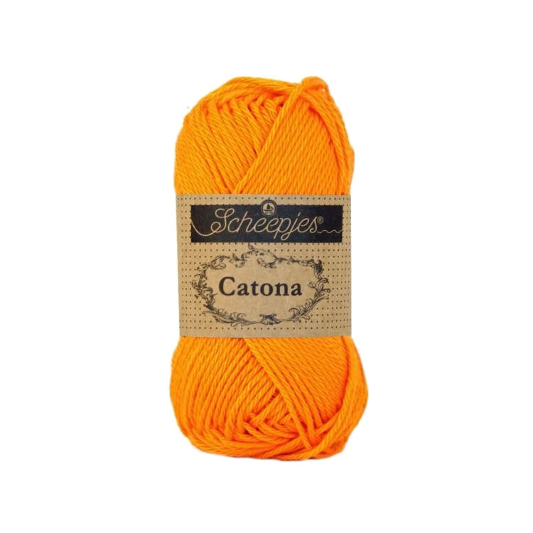 Scheepjes Catona 281 Tangerine - pamut fonal  - cotton yarn