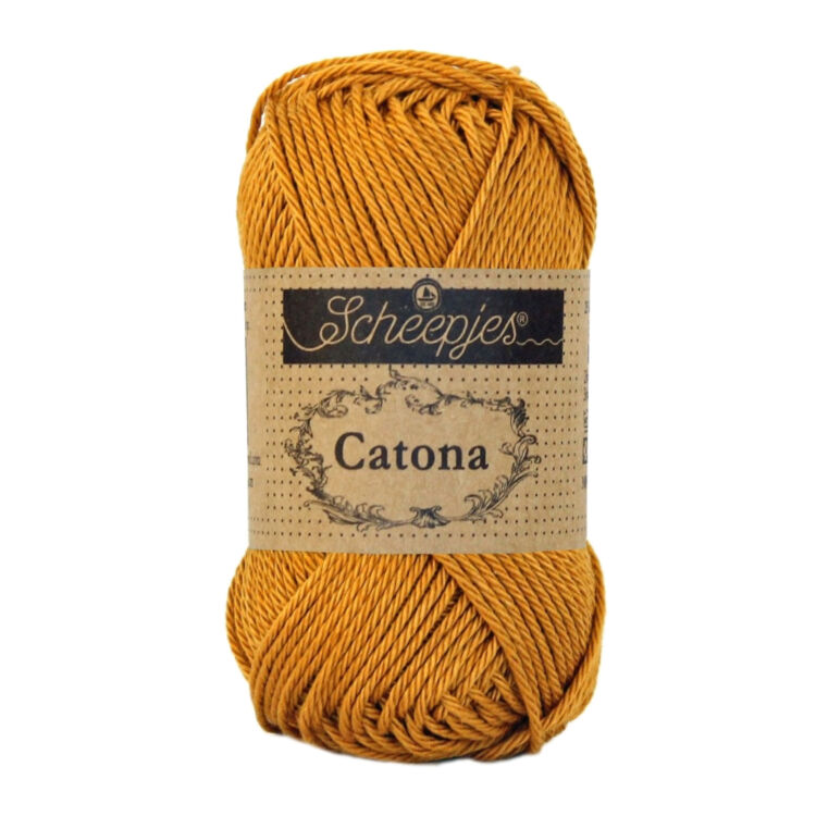 Scheepjes Catona 383 Ginger Gold - yellow - sárga - pamut fonal  - cotton yarn