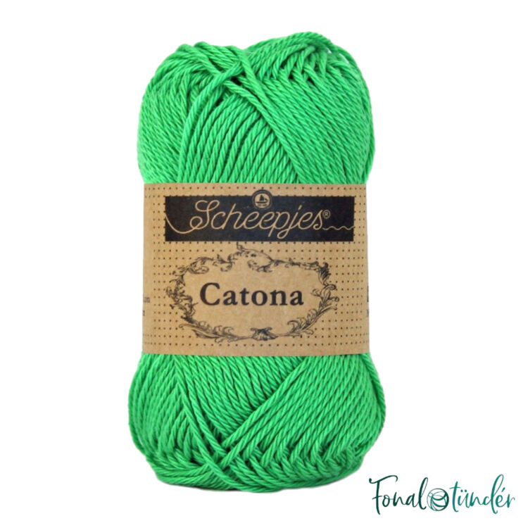 Scheepjes Catona 389 Apple Green - almazöld - pamut fonal  - cotton yarn