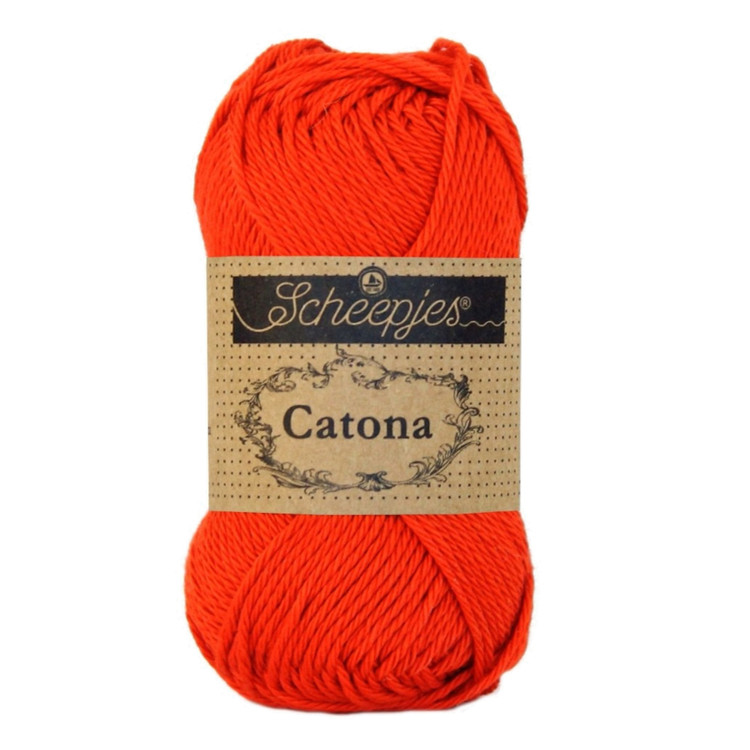Scheepjes Catona 390 Poppy Rose - pipacs piros pamut fonal Scheepjes Catona 390 Poppy Rose - pipacs piros pamut fonal