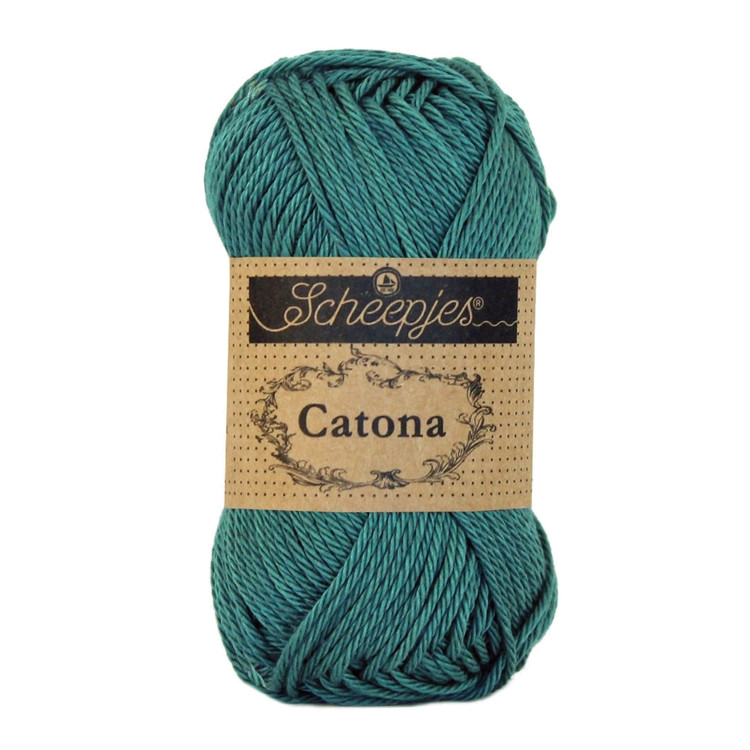 Scheepjes Catona 391 Deep Ocean Green - mélyzöld pamut fonal Scheepjes Catona 391 Deep Ocean Green - mélyzöld pamut fonal