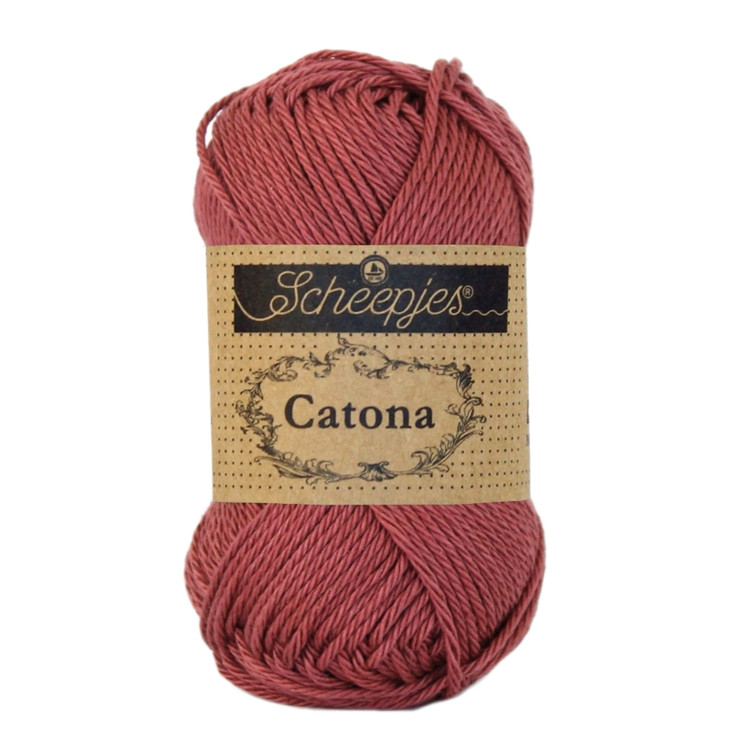 Scheepjes Catona 396 Rose Wine - borvörös pamut fonal