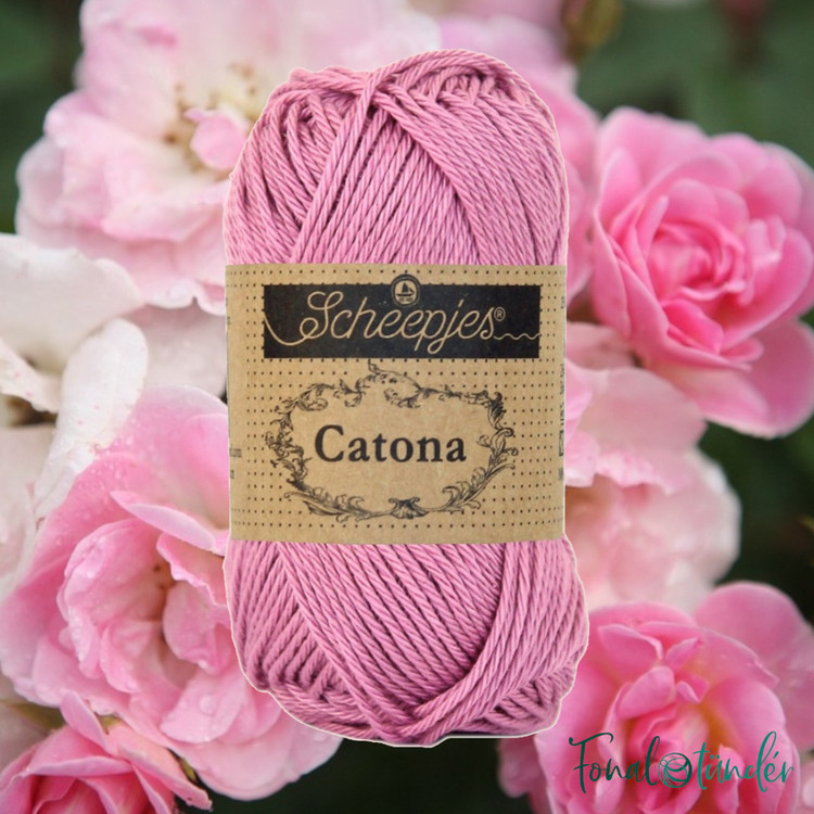 Scheepjes Catona 398 Colonial Rose - lilás rózsaszín pamut fonal Scheepjes Catona 398 Colonial Rose - lilás rózsaszín pamut fonal