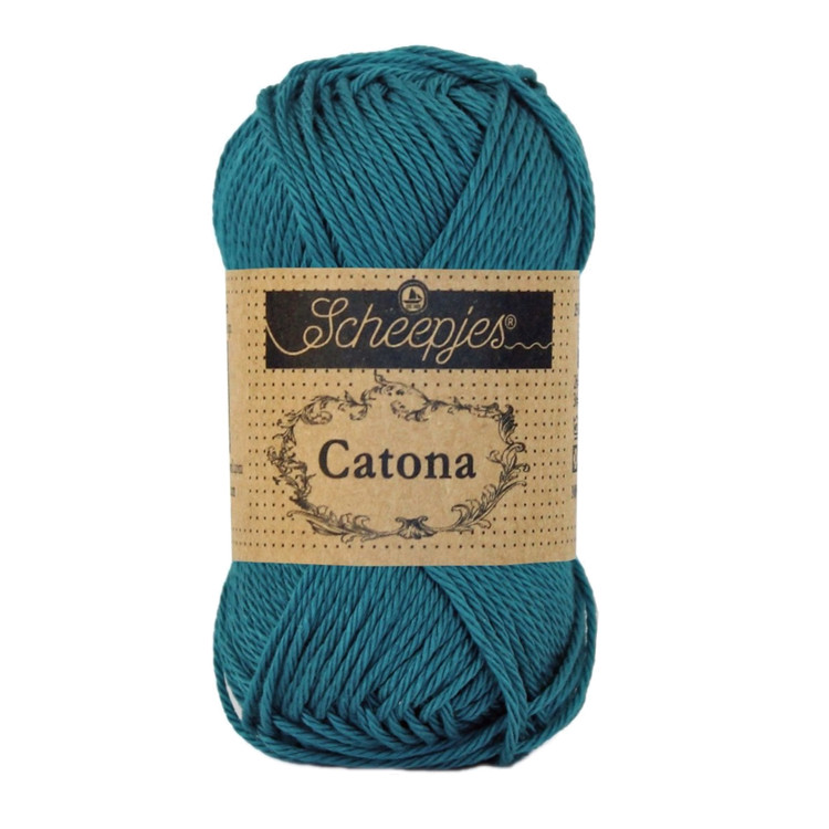 Scheepjes Catona 400 Petrol Blue - olajkék pamut fonal Scheepjes Catona 400 Petrol Blue - olajkék pamut fonal