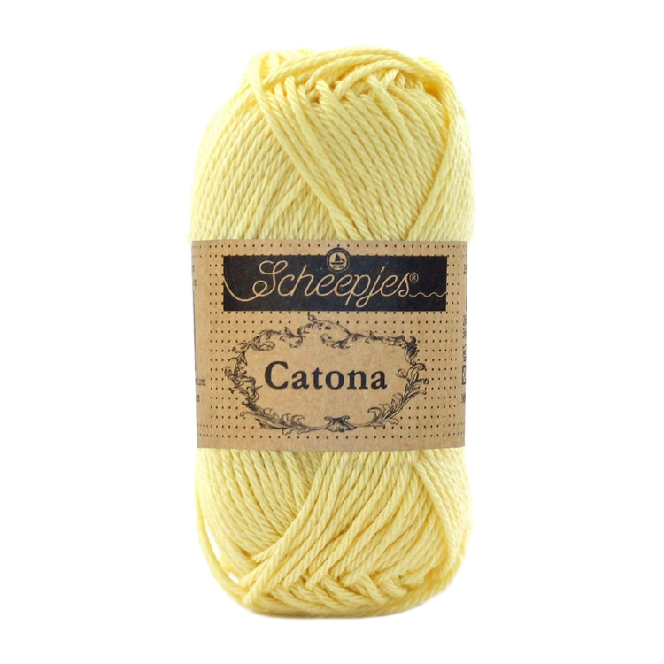 Scheepjes Catona 403 Lemonade - világos sárga pamut fonal