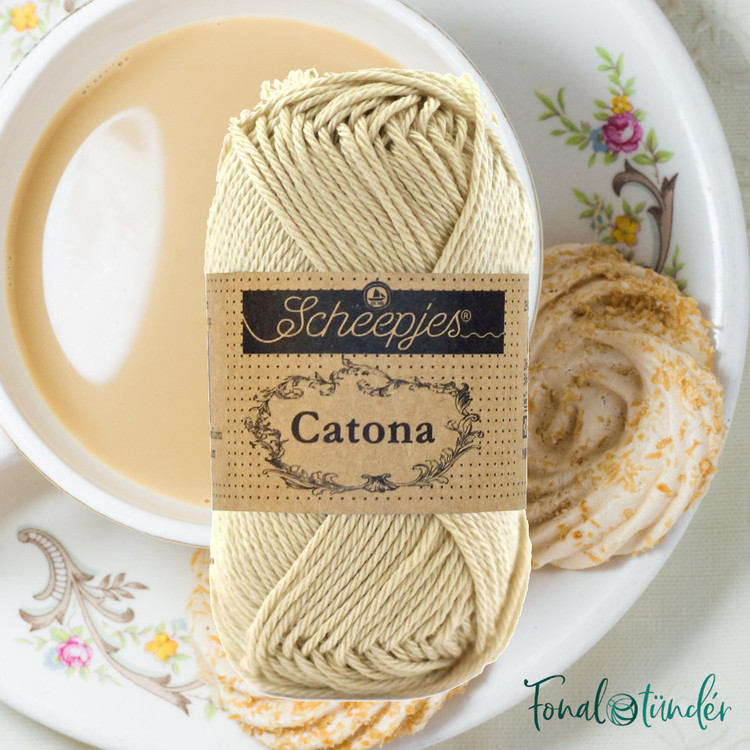 Scheepjes Catona 404 English Tea - törtfehér pamut fonal Scheepjes Catona 404 English Tea - törtfehér pamut fonal