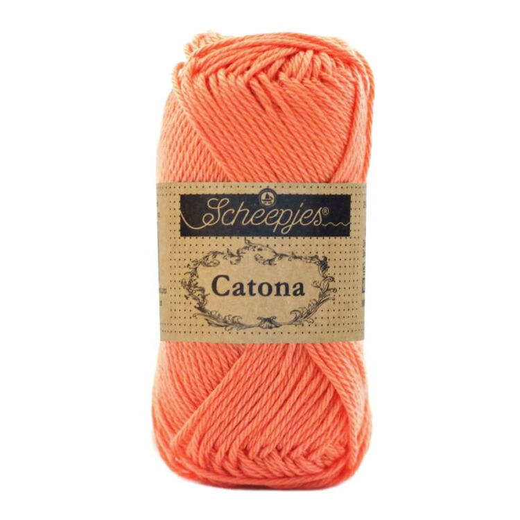 Scheepjes Catona 410 Rich Coral - pamut fonal  - cotton yarn