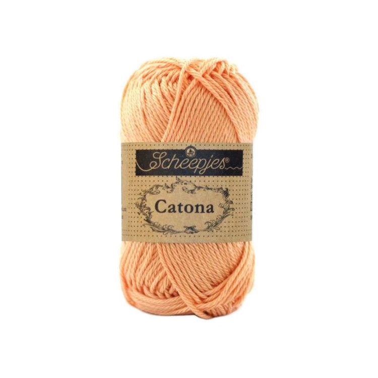 Scheepjes Catona 414 Vintage Peach - őszibarack pamut fonal Scheepjes Catona 414 Vintage Peach - őszibarack pamut fonal