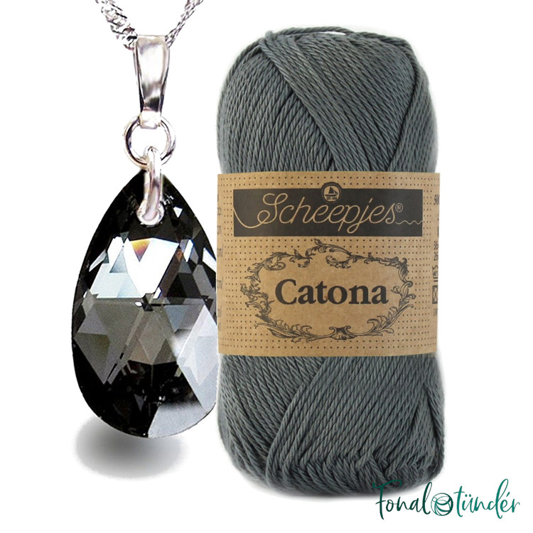 Scheepjes Catona 501 Anthracite - sötétszürke pamut fonal Scheepjes Catona 501 Anthracite - sötétszürke pamut fonal