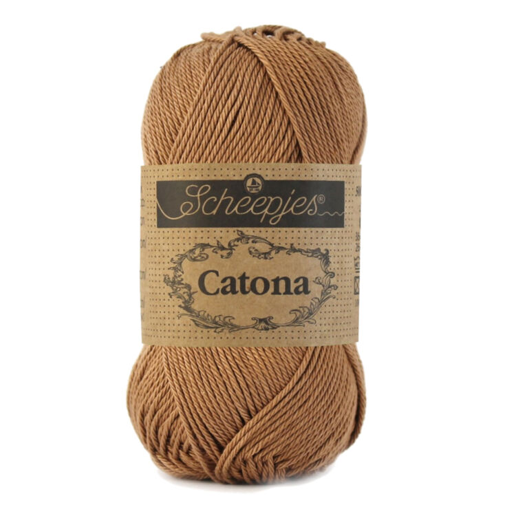 Scheepjes Catona 503 Hazelnut - brown - barna - pamut fonal  - cotton yarn