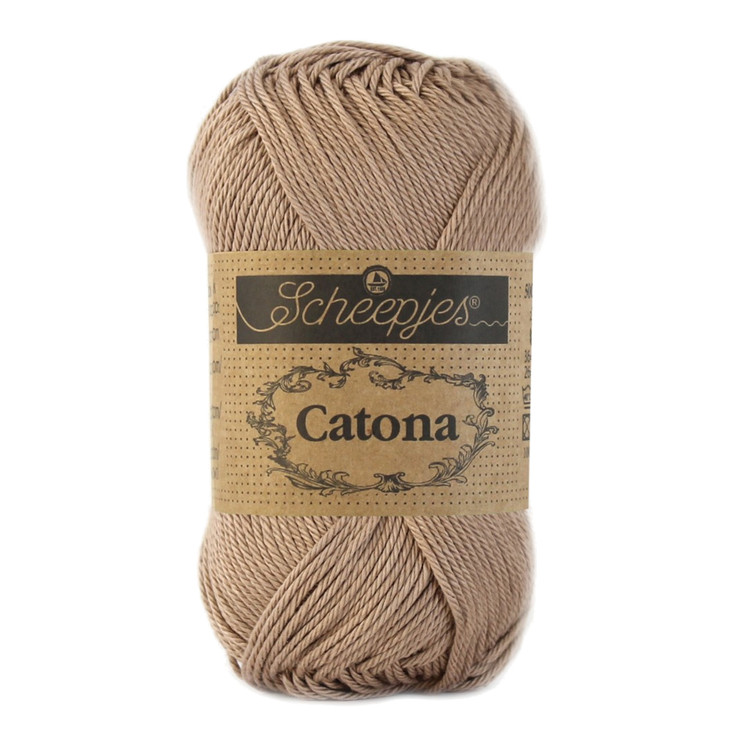 Scheepjes Catona 506 Caramel - karamell barna pamut fonal