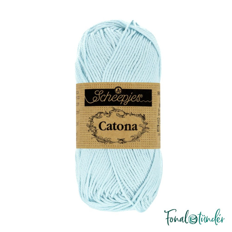 Scheepjes Catona 509 Baby Blue - pasztell kék pamut fonal Scheepjes Catona 509 Baby Blue - pasztell kék pamut fonal
