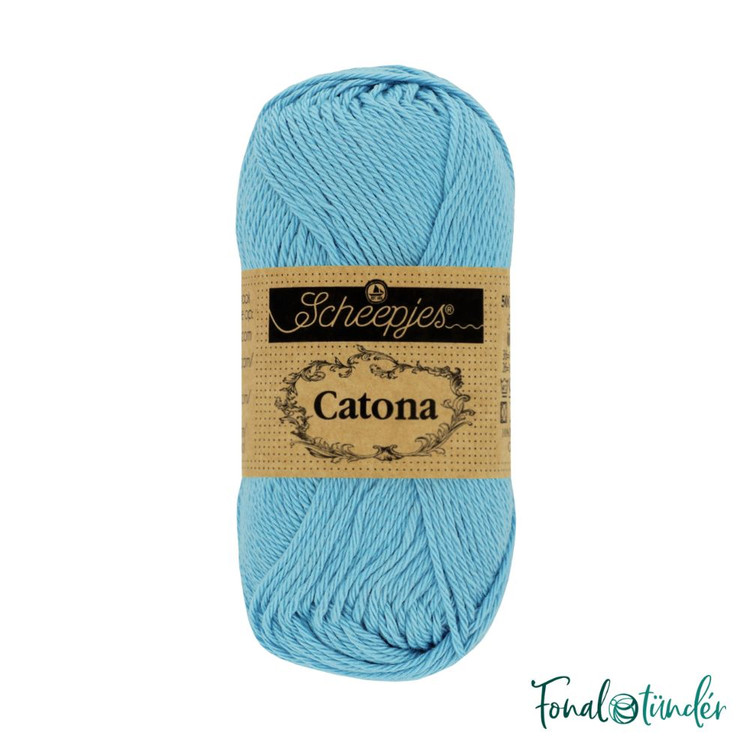 Scheepjes Catona 510 Sky Blue - égszínkék pamut fonal Scheepjes Catona 510 Sky Blue - égszínkék pamut fonal