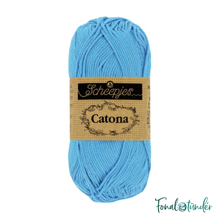 Scheepjes Catona 511 Cornflower - búzavirág kék pamut fonal Scheepjes Catona 511 Cornflower - búzavirág kék pamut fonal