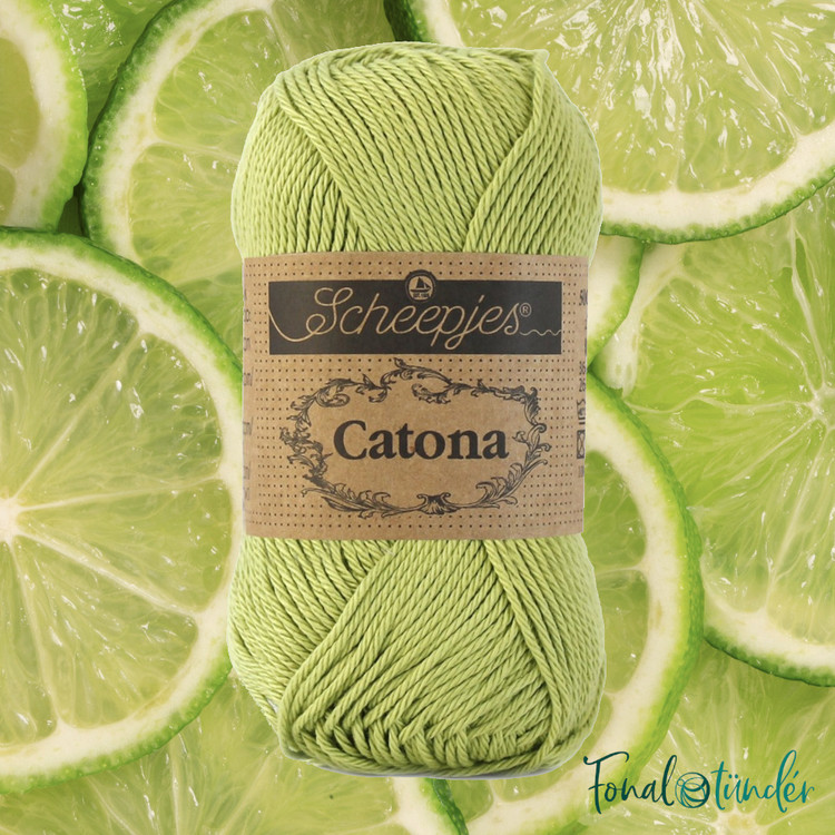 Scheepjes Catona 512 Lime - zöld citrom pamut fonal