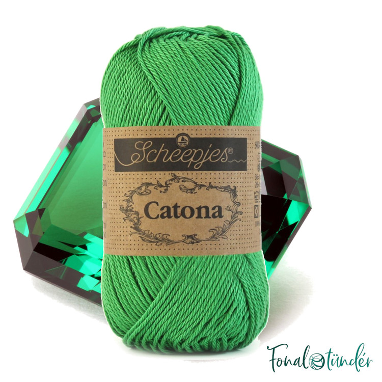 Scheepjes Catona 515 Emerald - smaragd zöld pamut fonal