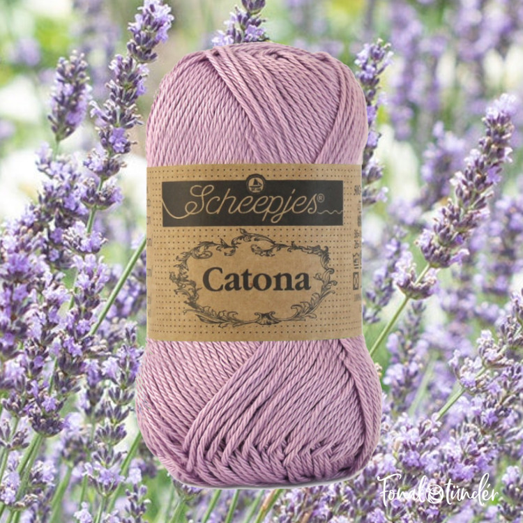 Scheepjes Catona 520 Lavender - levendula lila pamut fonal