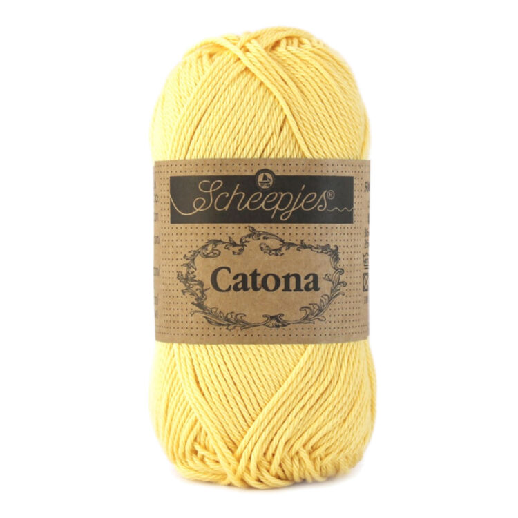 Scheepjes Catona 522 Primrose - yellow - sárga - pamut fonal  - cotton yarn