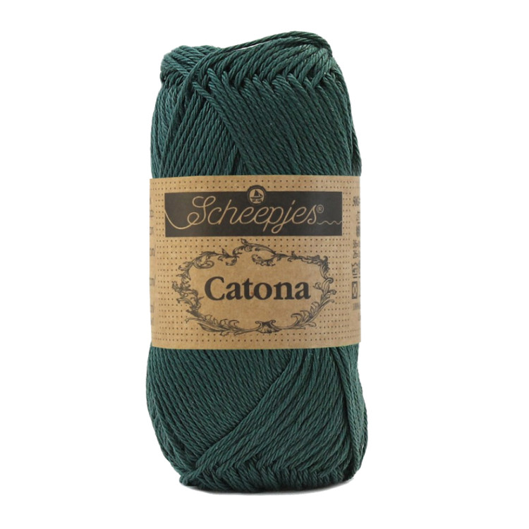 Scheepjes Catona 525 Fir - fenyőzöld pamut fonal Scheepjes Catona 525 Fir - fenyőzöld pamut fonal